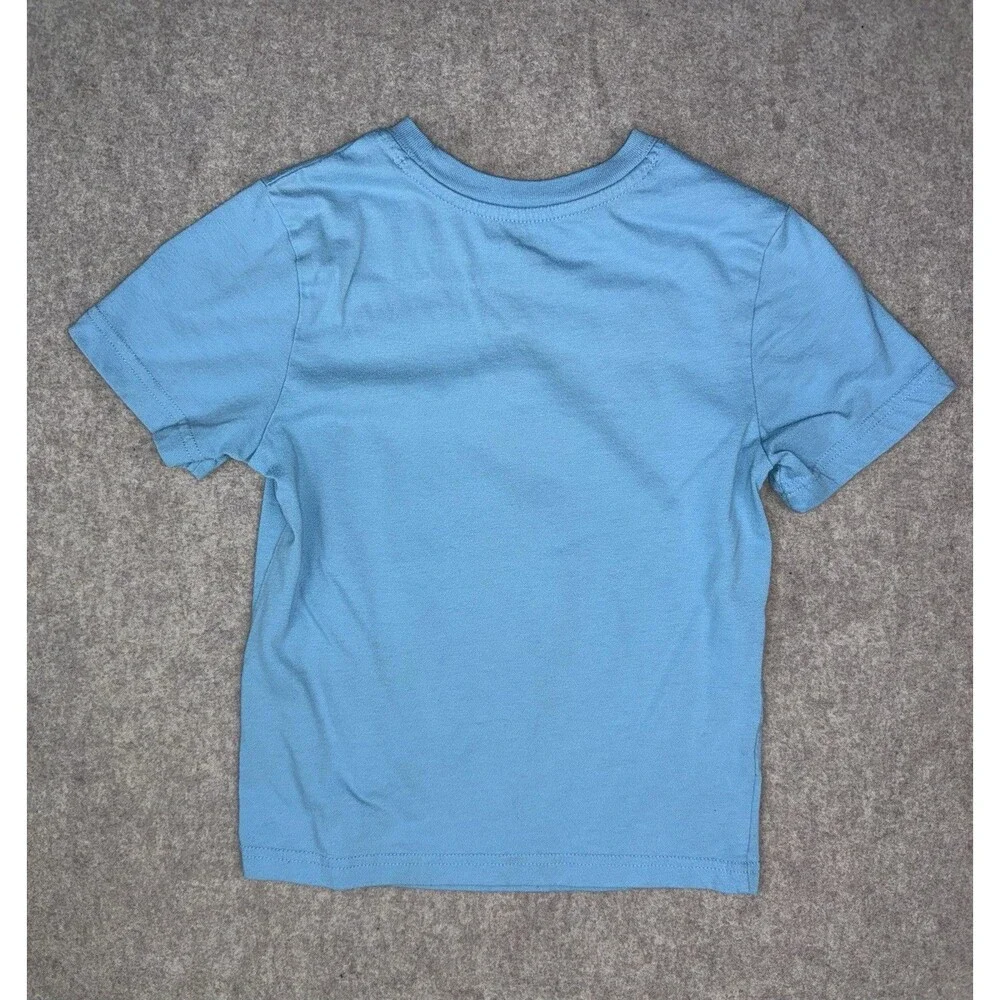 Minecraft Boys Blue Creeper Graphic Print Tagless Crew Neck T-Shirt 6/7